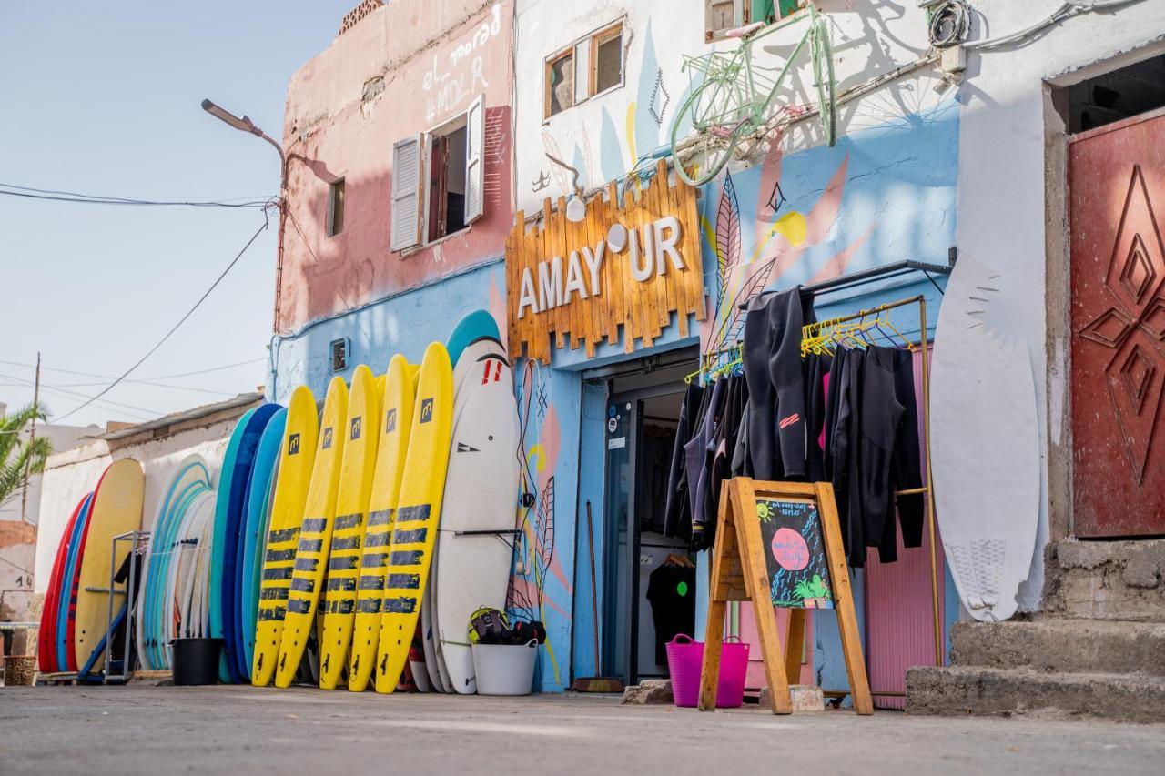 Amayour Surf Hostel Taghazout Bagian luar foto